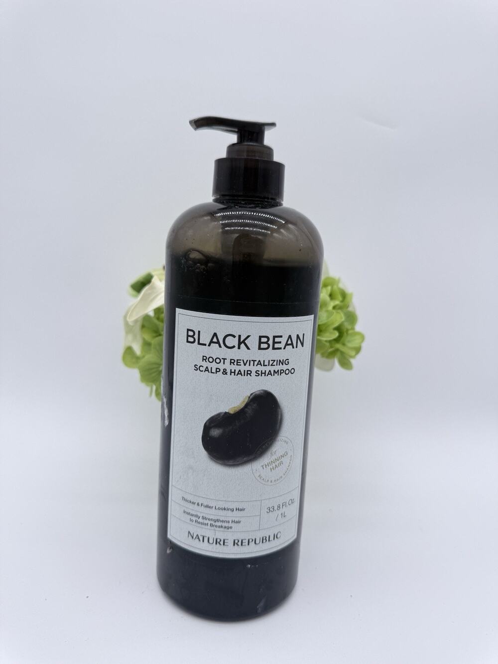 Nature Republic Black Bean Root Revitalizing Scalp & Hair Shampoo 33.8Oz 90%full